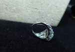 silver citrine ring 6 good a